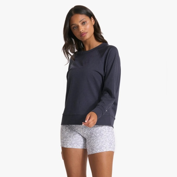 Vuori Long-Sleeve Halo Crew Midnight Heather Large - Picture 5 of 7